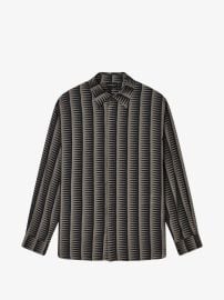 Emporio Armani Striped long-sleeve Shirt | Black | FARFETCH at Farfetch